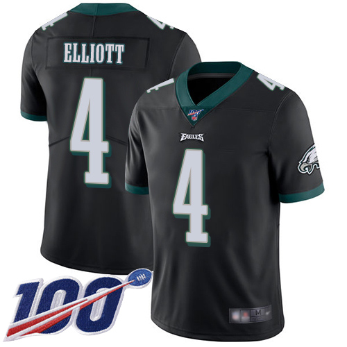 Men Philadelphia Eagles #4 Jake Elliott Black Alternate Vapor Untouchable NFL Jersey Limited Player Season